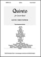 Quinto Concert Band sheet music cover